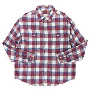 Men's AMERICAN EAGLE Checkered Plaid‎ Flannel Shirt | Size Large